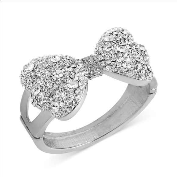 Betsey Johnson Jewelry - NWOT Betsey Johnson Big Bow Crystal Hinge Bracelet